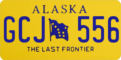 AK license plate GCJ556