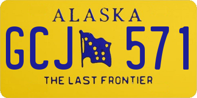 AK license plate GCJ571