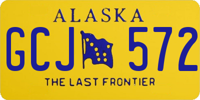 AK license plate GCJ572