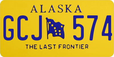 AK license plate GCJ574