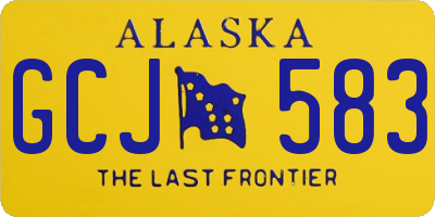 AK license plate GCJ583
