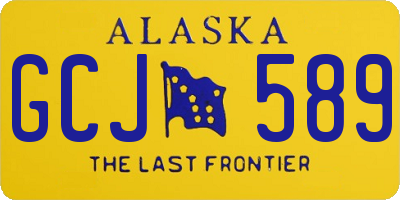 AK license plate GCJ589