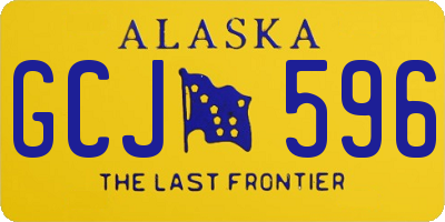 AK license plate GCJ596