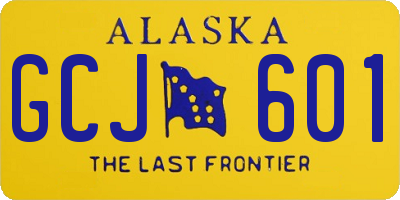 AK license plate GCJ601