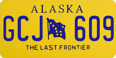 AK license plate GCJ609