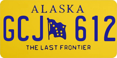 AK license plate GCJ612