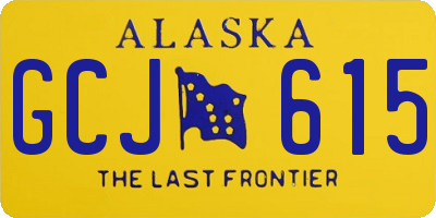 AK license plate GCJ615