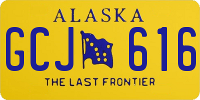 AK license plate GCJ616