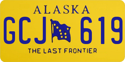 AK license plate GCJ619