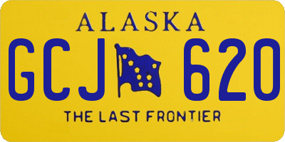 AK license plate GCJ620