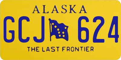 AK license plate GCJ624