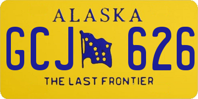 AK license plate GCJ626