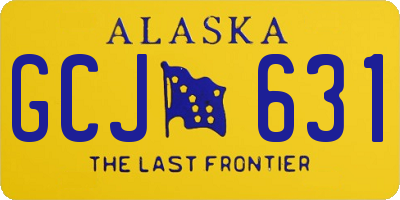 AK license plate GCJ631
