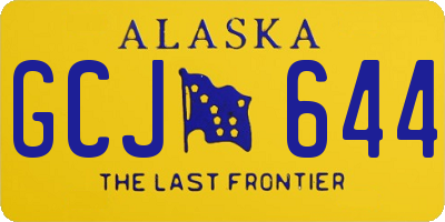 AK license plate GCJ644