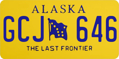 AK license plate GCJ646