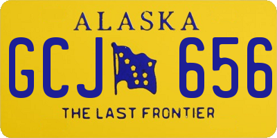 AK license plate GCJ656