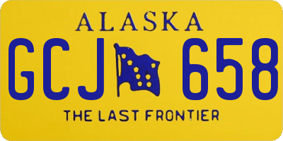 AK license plate GCJ658