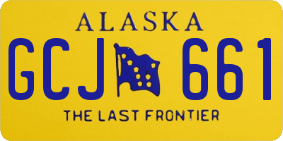 AK license plate GCJ661