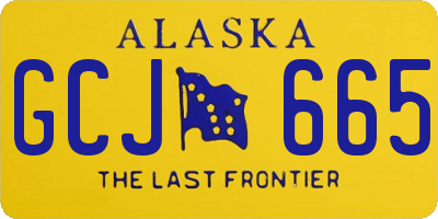 AK license plate GCJ665