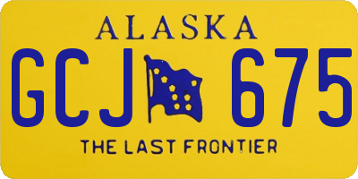 AK license plate GCJ675