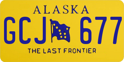 AK license plate GCJ677