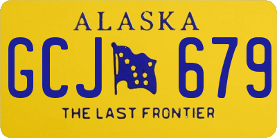AK license plate GCJ679