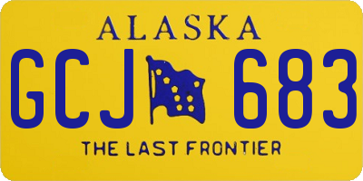 AK license plate GCJ683