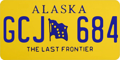 AK license plate GCJ684