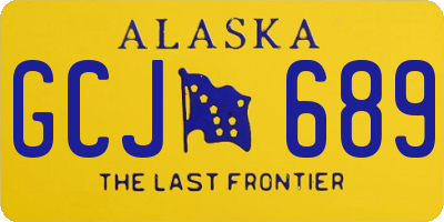 AK license plate GCJ689