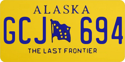 AK license plate GCJ694