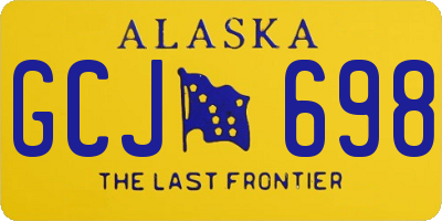 AK license plate GCJ698