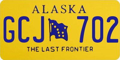 AK license plate GCJ702