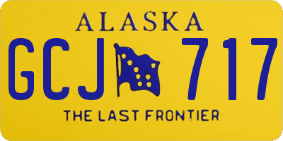 AK license plate GCJ717