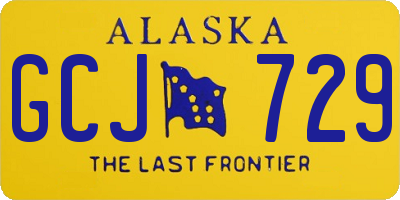 AK license plate GCJ729