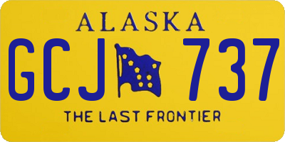 AK license plate GCJ737