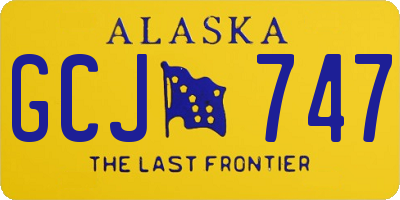 AK license plate GCJ747