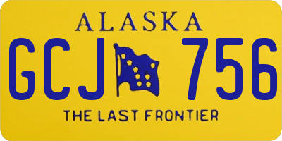 AK license plate GCJ756