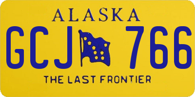 AK license plate GCJ766