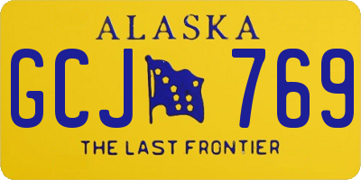 AK license plate GCJ769