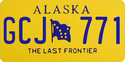 AK license plate GCJ771
