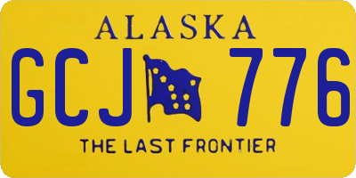 AK license plate GCJ776