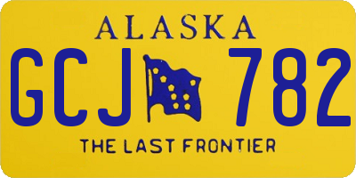 AK license plate GCJ782