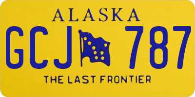 AK license plate GCJ787