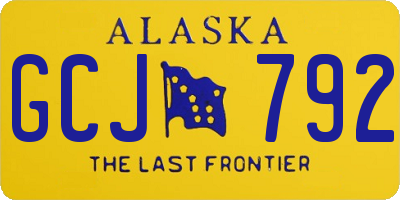 AK license plate GCJ792
