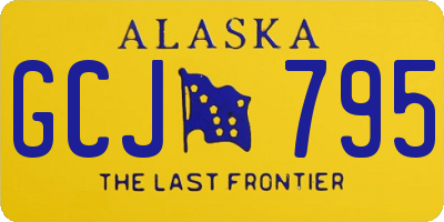 AK license plate GCJ795