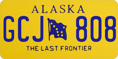 AK license plate GCJ808