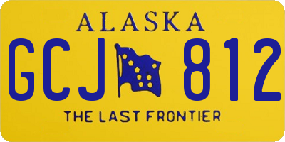 AK license plate GCJ812