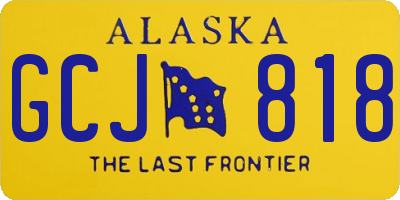AK license plate GCJ818