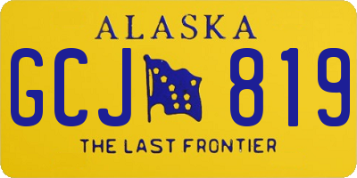 AK license plate GCJ819
