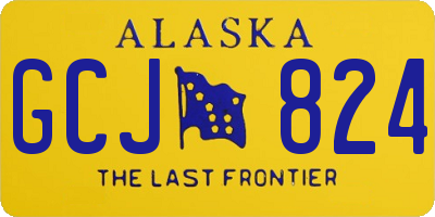 AK license plate GCJ824